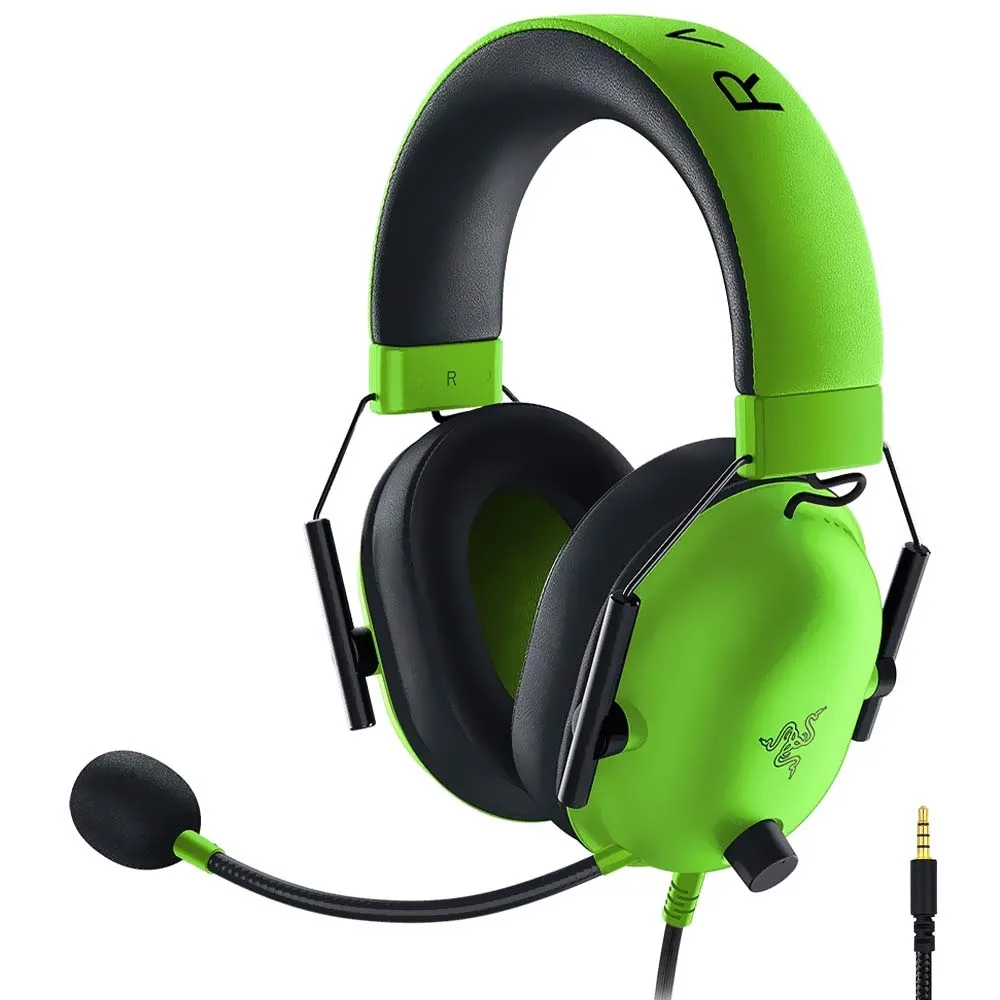 AURICULAR BLACKSHARK V2 X WIRED GREEN 7.1 RAZER