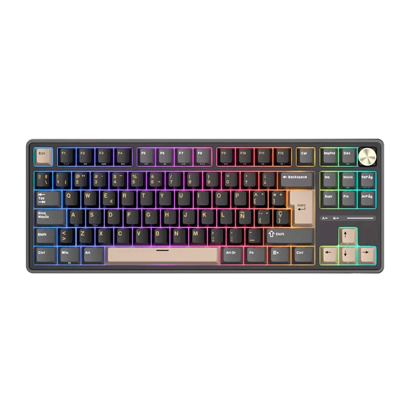 Teclado Royal Kludge Rk R87 Pro Phantom Switch Creamy 75