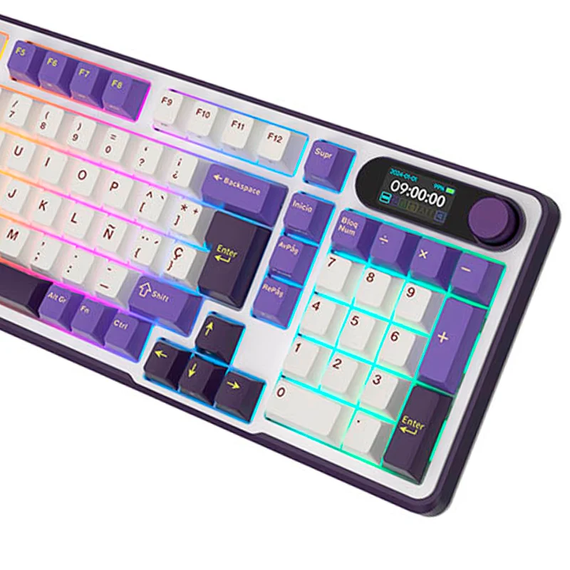 Teclado Royal Kludge Rk S98 Wireless Blackberry Sw Chartreuse