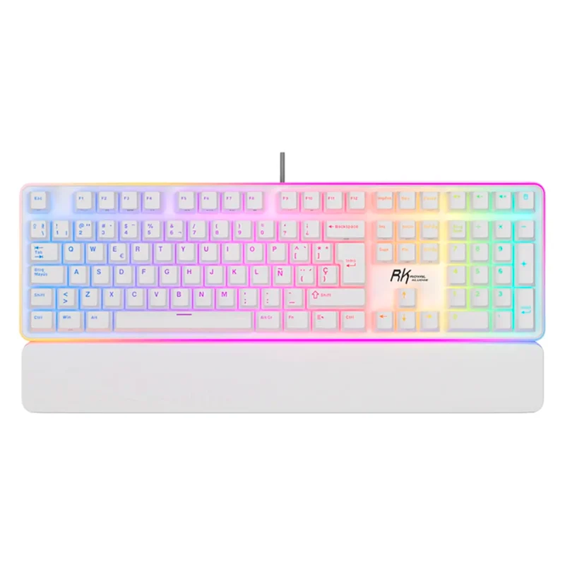 Teclado Royal Kludge Rk918 White Sw Brown 100