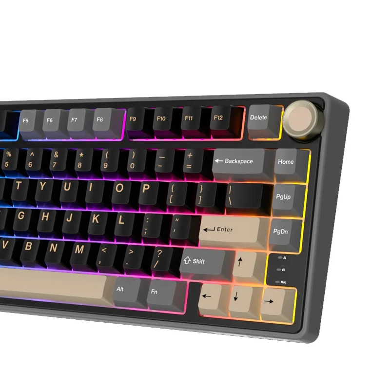 Teclado Royal Kludge Rk R75 Phantom Switch Brown 75