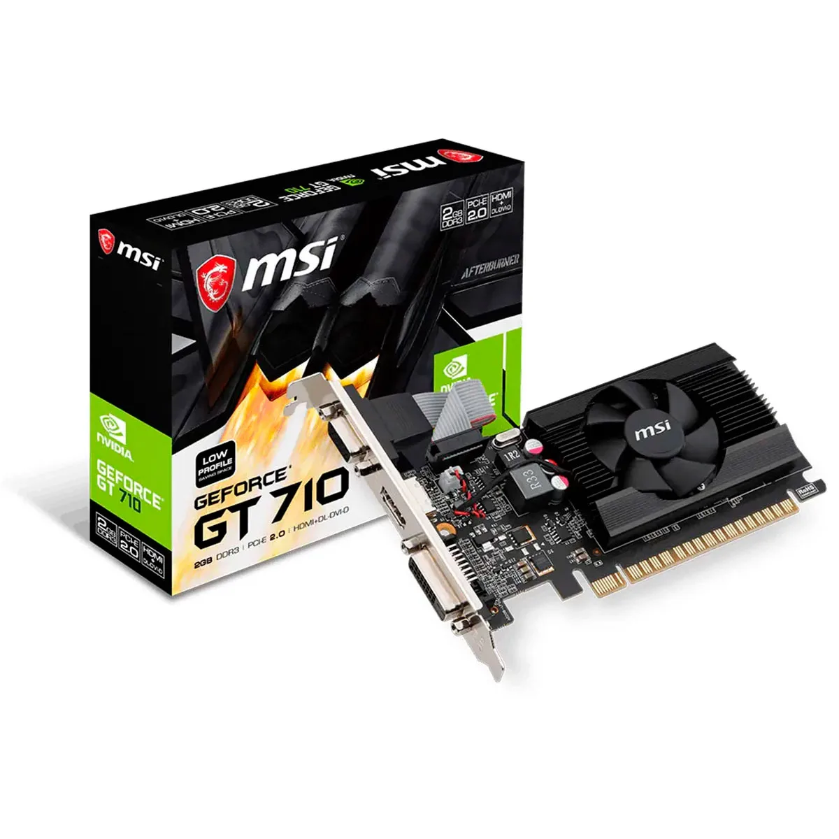 PLACA DE VIDEO MSI NVIDIA GEFORCE GT 710 2GD3 LP