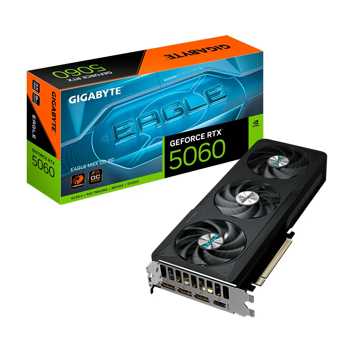 PLACA DE VIDEO GIGABYTE NVIDIA GEFORCE RTX 5060 EAGLE MAX OC 8G