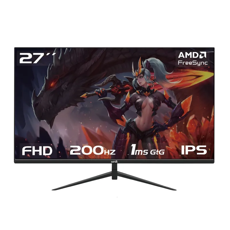 MONITOR 27 200HZ FHD IPS 1MS FRAMELESS HAWK EYE NEGRO RAPTOR
