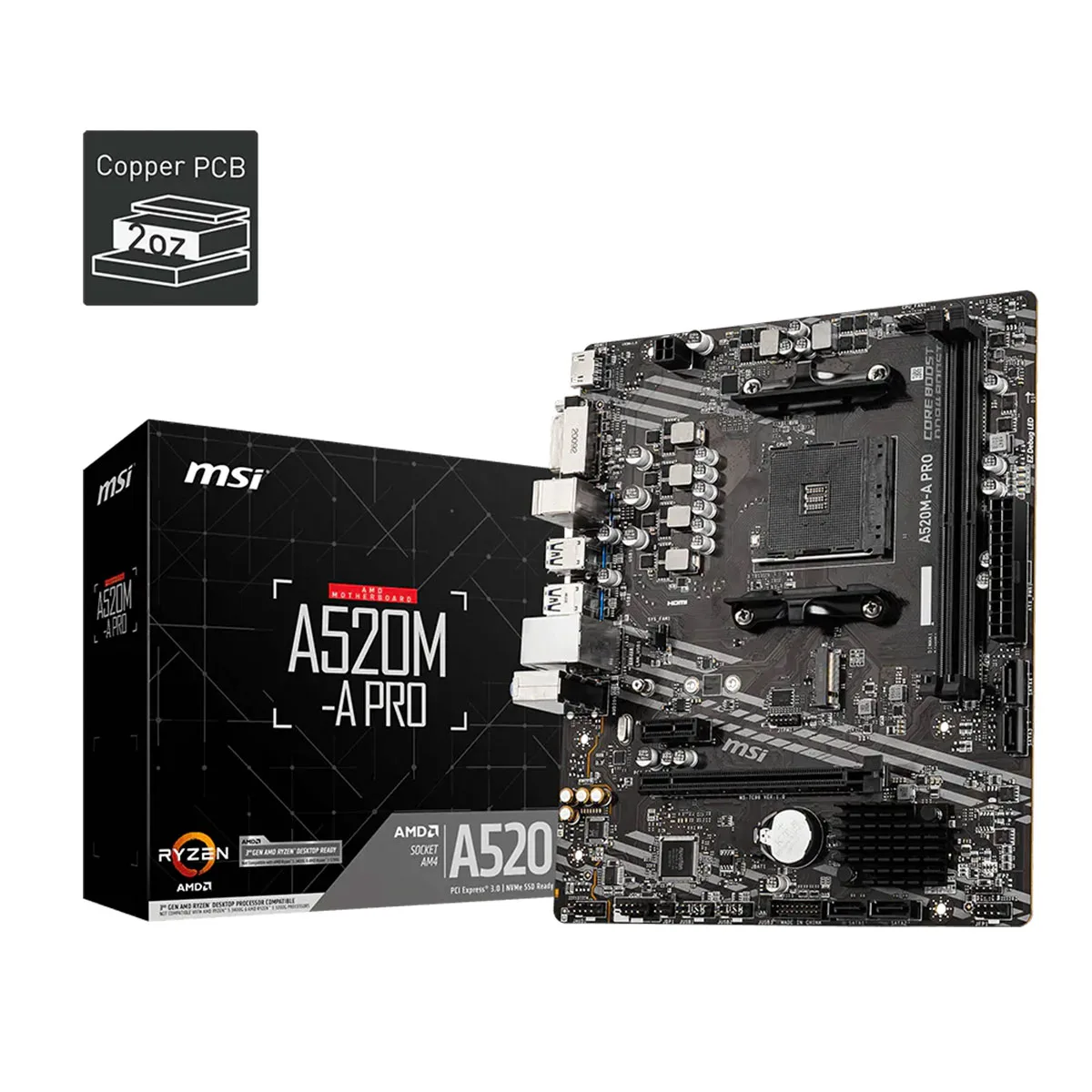 MOTHER A520M-A PRO MSI AM4
