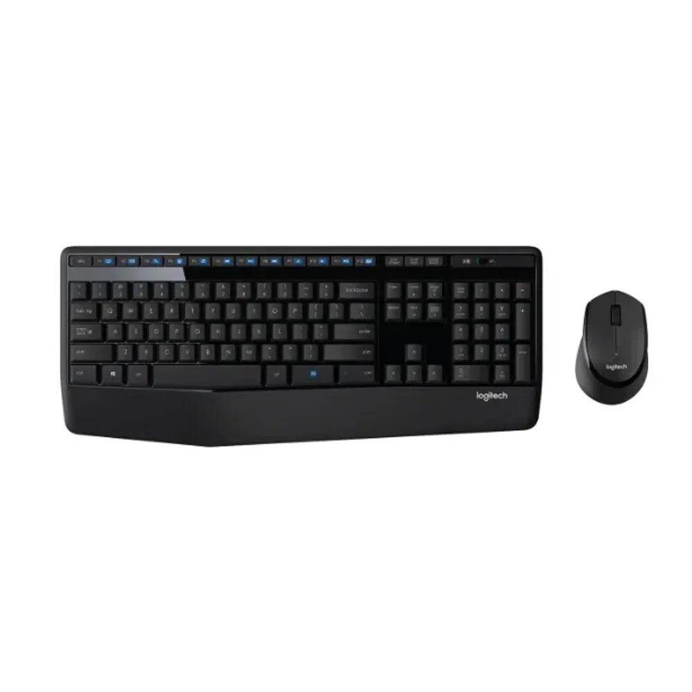 Kit Teclado + Mouse Mk345 Confort Wireless Black Logitech