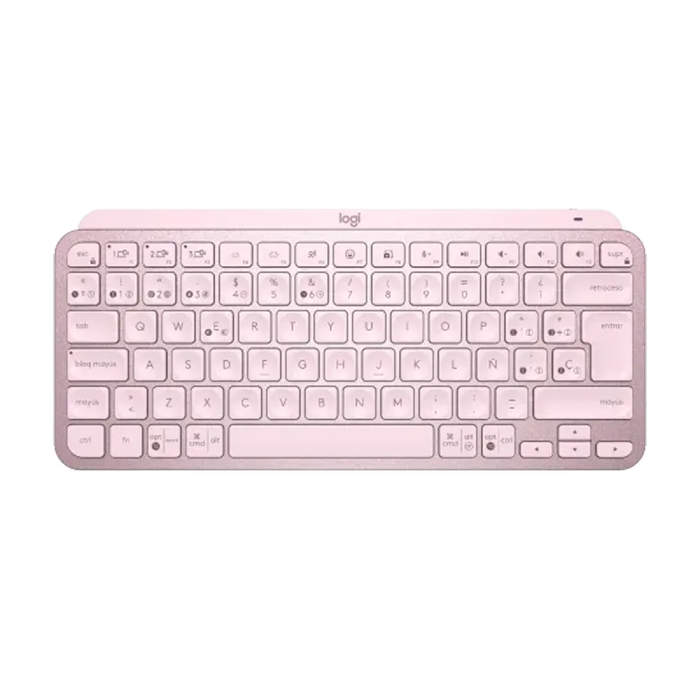 Teclado Mx Keys Mini Wireless Rose Logitech