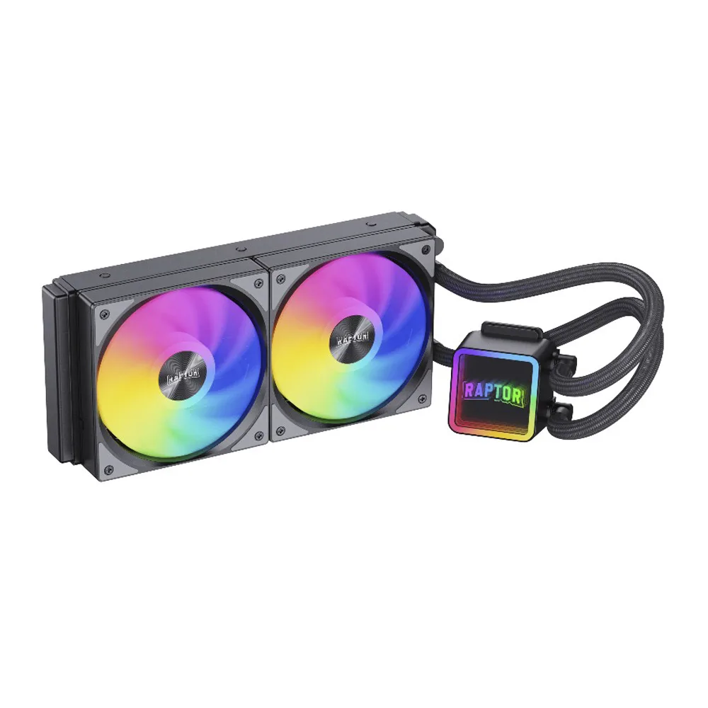 Water Cooling Raptor Aqua Core 240 2x CPU Cooler 240mm Negro (7718) — foto 4