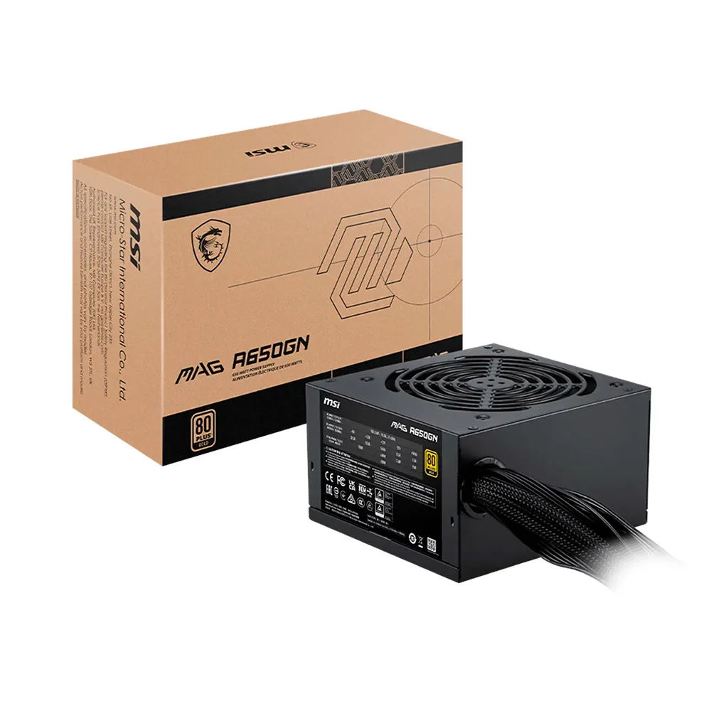 Fuente 650w 80+ Gold Mag A650gn Ii Msi