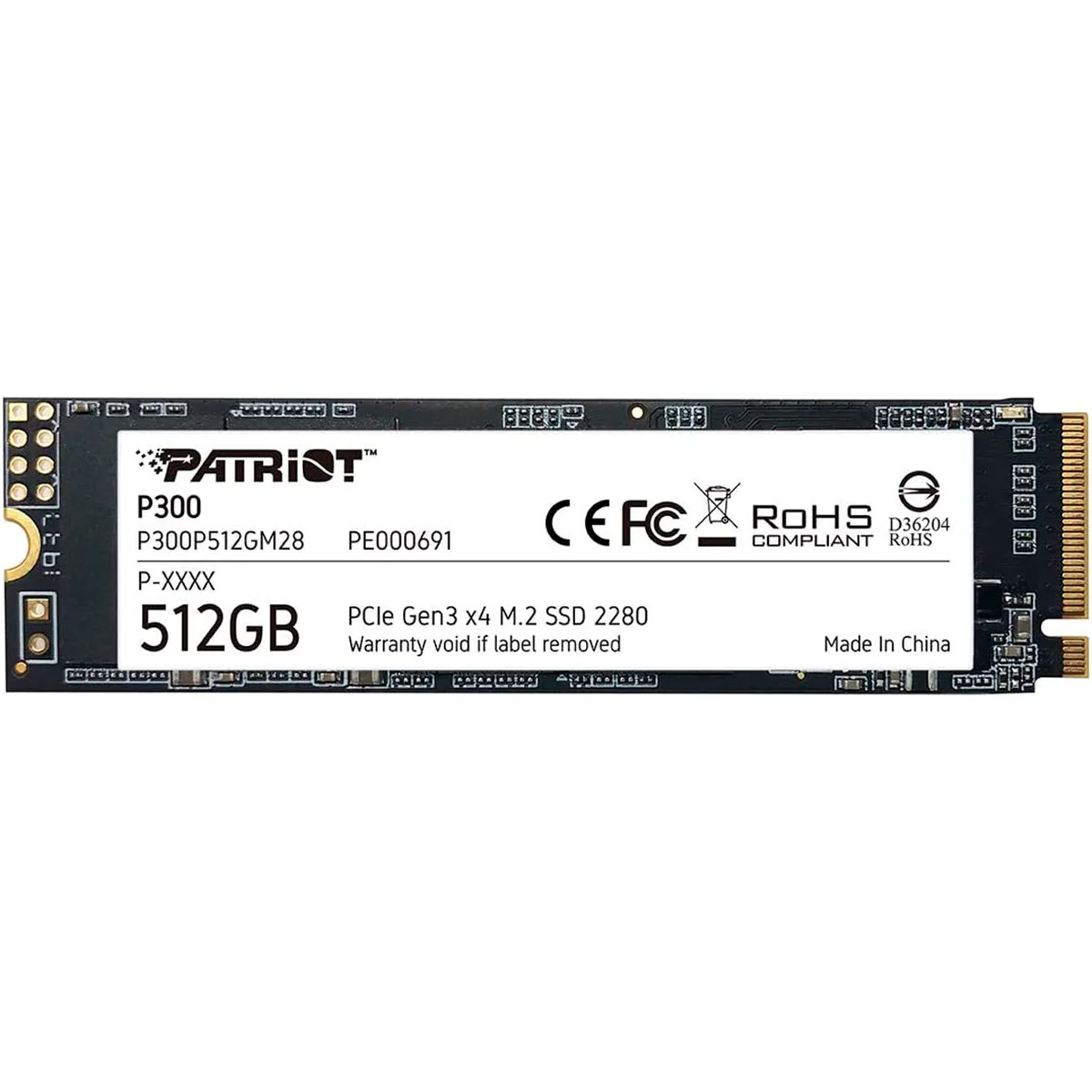 DISCO SSD 512GB M.2 P300 GEN3 PATRIOT
