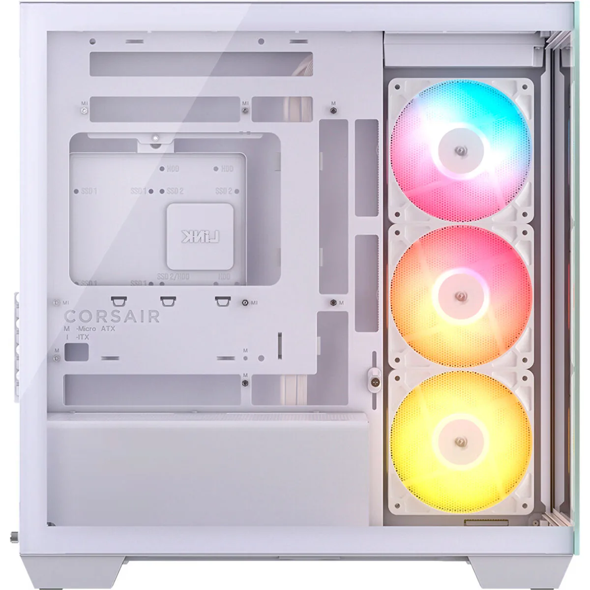 Gabinete 2800x Rs-r Argb White Tg Corsair
