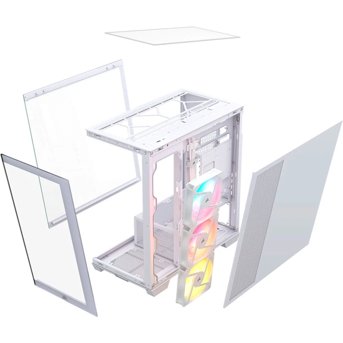 Gabinete 2800x Rs-r Argb White Tg Corsair