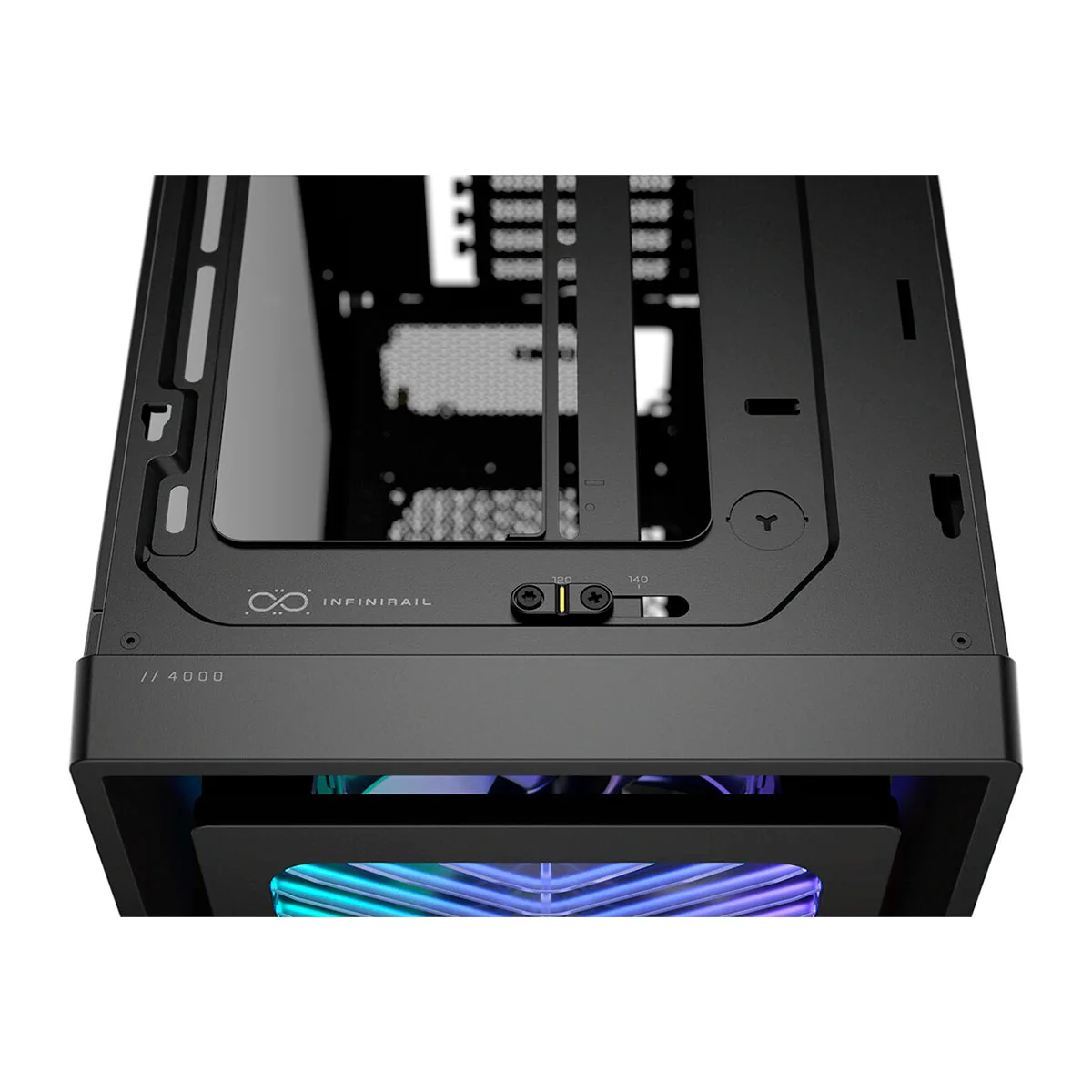 Gabinete Icue 4000x Rs Tg Black Corsair