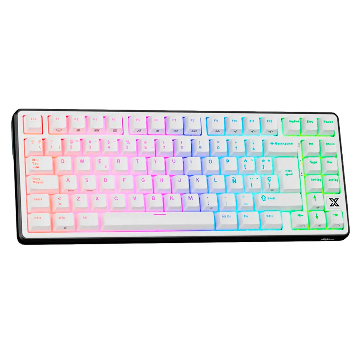 Teclado Royal Kludge X87 Black Night Switch Creamy