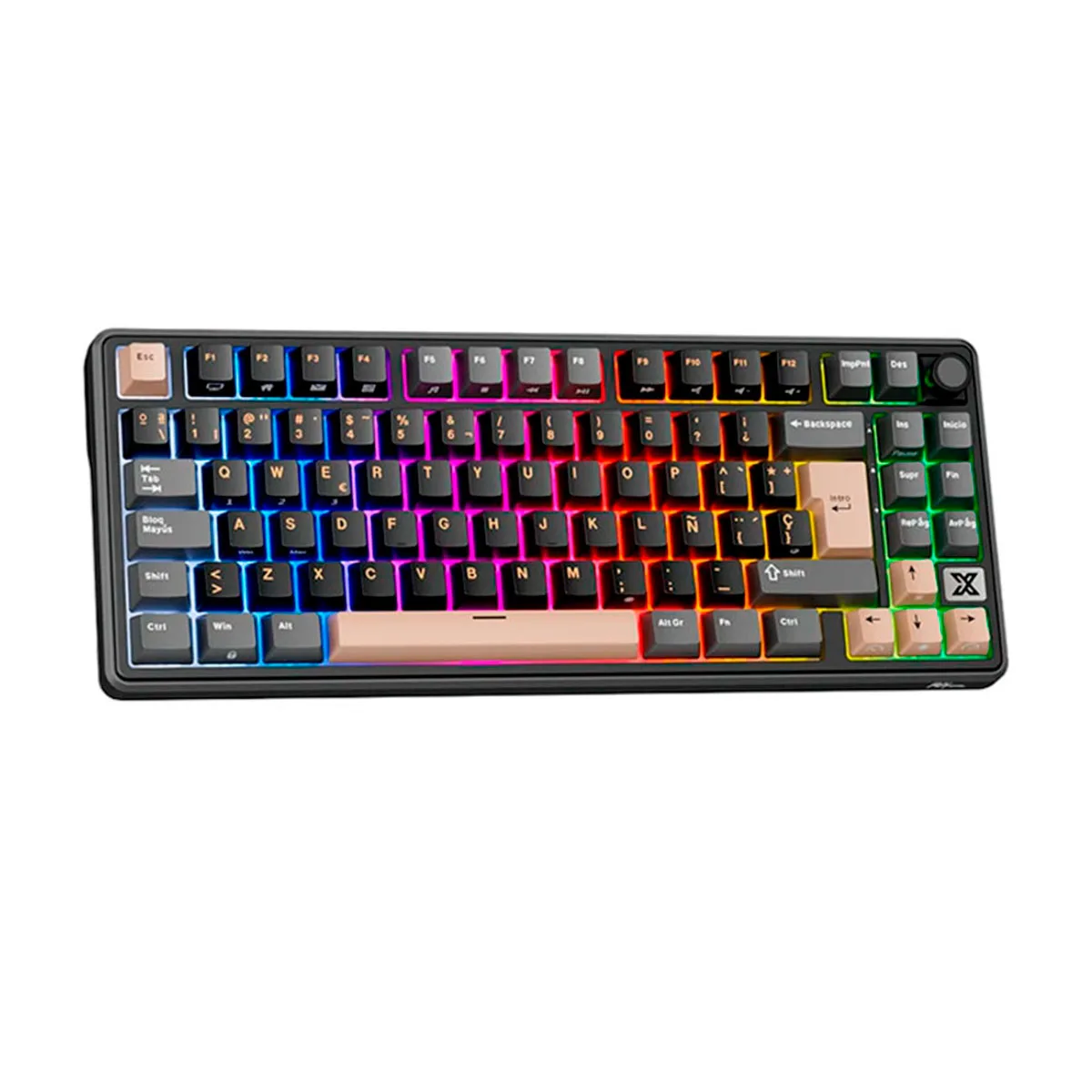 Teclado Royal Kludge X87 Phantom Switch Creamy