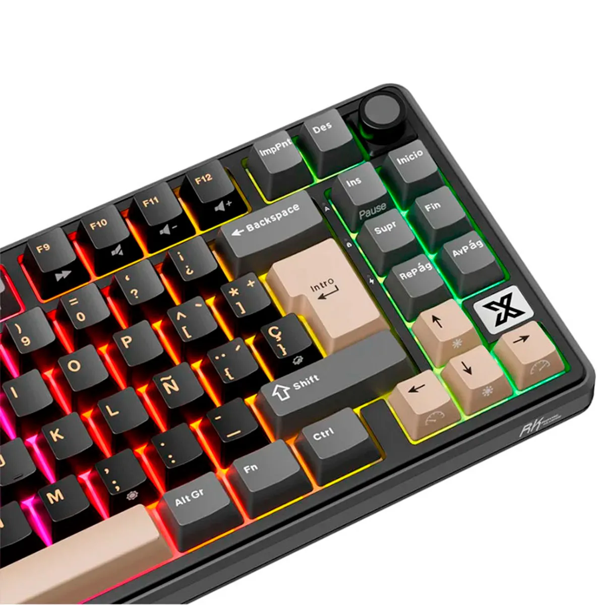 Teclado Royal Kludge X87 Phantom Switch Creamy