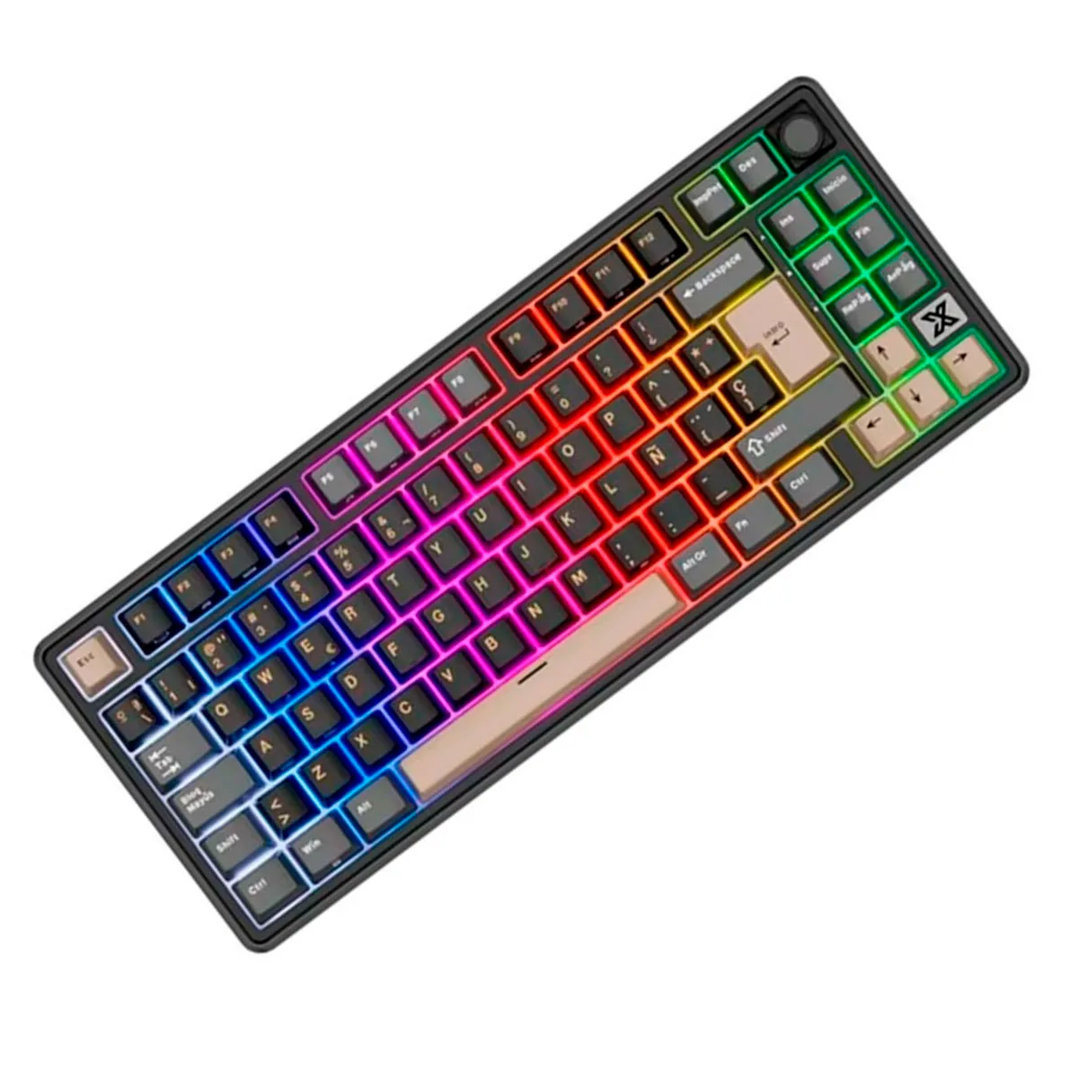 Teclado Royal Kludge X87 Phantom Switch Creamy
