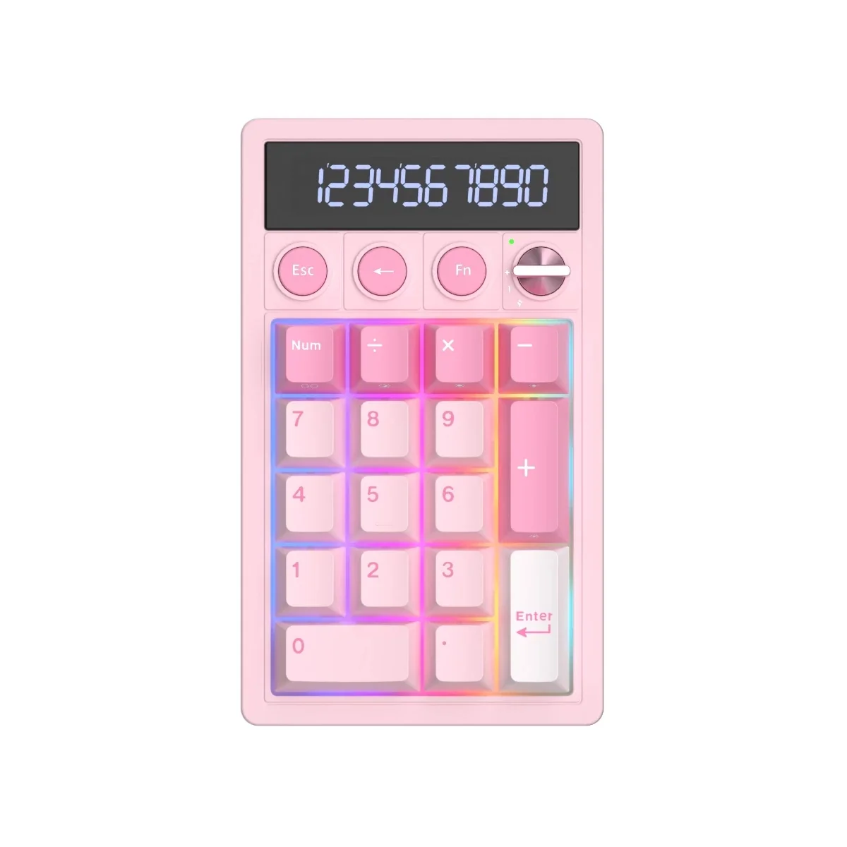Teclado Numerico Royal Kludge Rkm20 Pink Melody Violet Switch Numpad