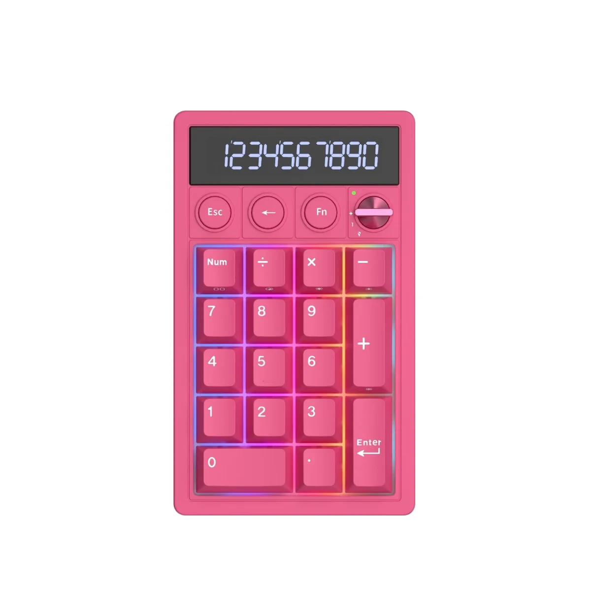 TECLADO NUMERICO ROYAL KLUDGE RKM20 BERRY RED CREAMY SWITCH NUMPAD