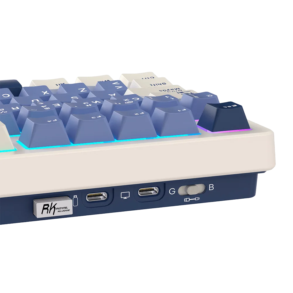 Teclado Royal Kludge Rk S85 Wireless Horizon Blue Sw Cloud