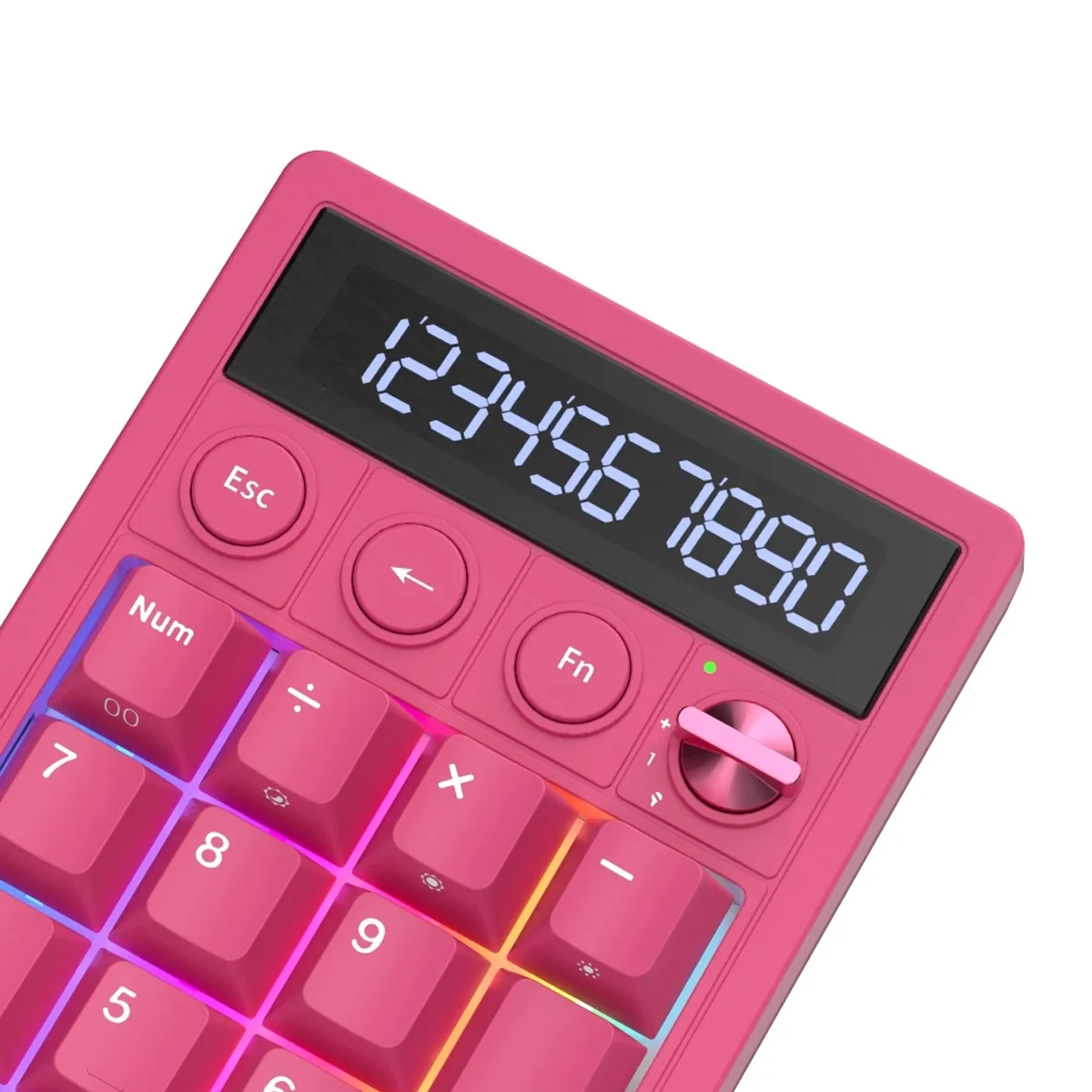 Teclado Numerico Royal Kludge Rkm20 Berry Red Creamy Switch Numpad