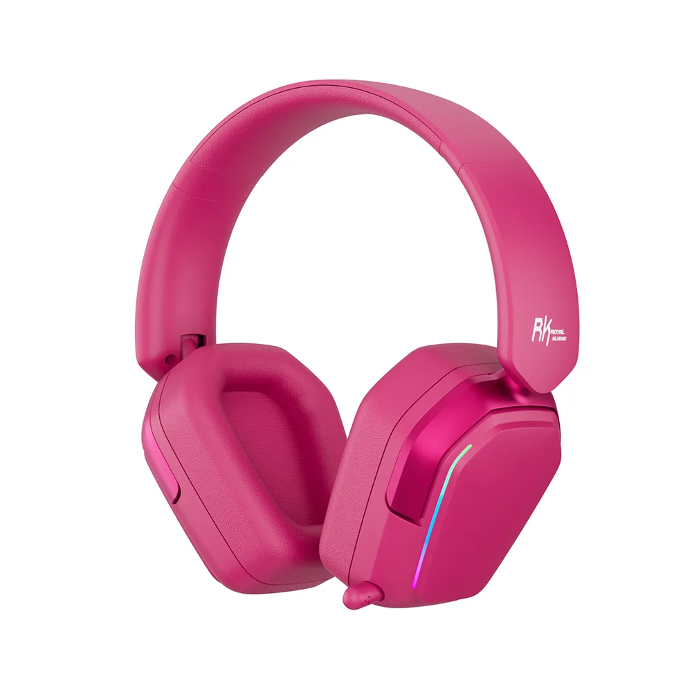 Auricular Wireless Royal Kludge Hg101 Berry Red Tri Mode