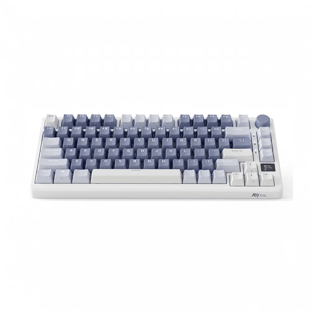 Teclado Royal Kludge Rk M75 Ocean Blue Switch Silver 75