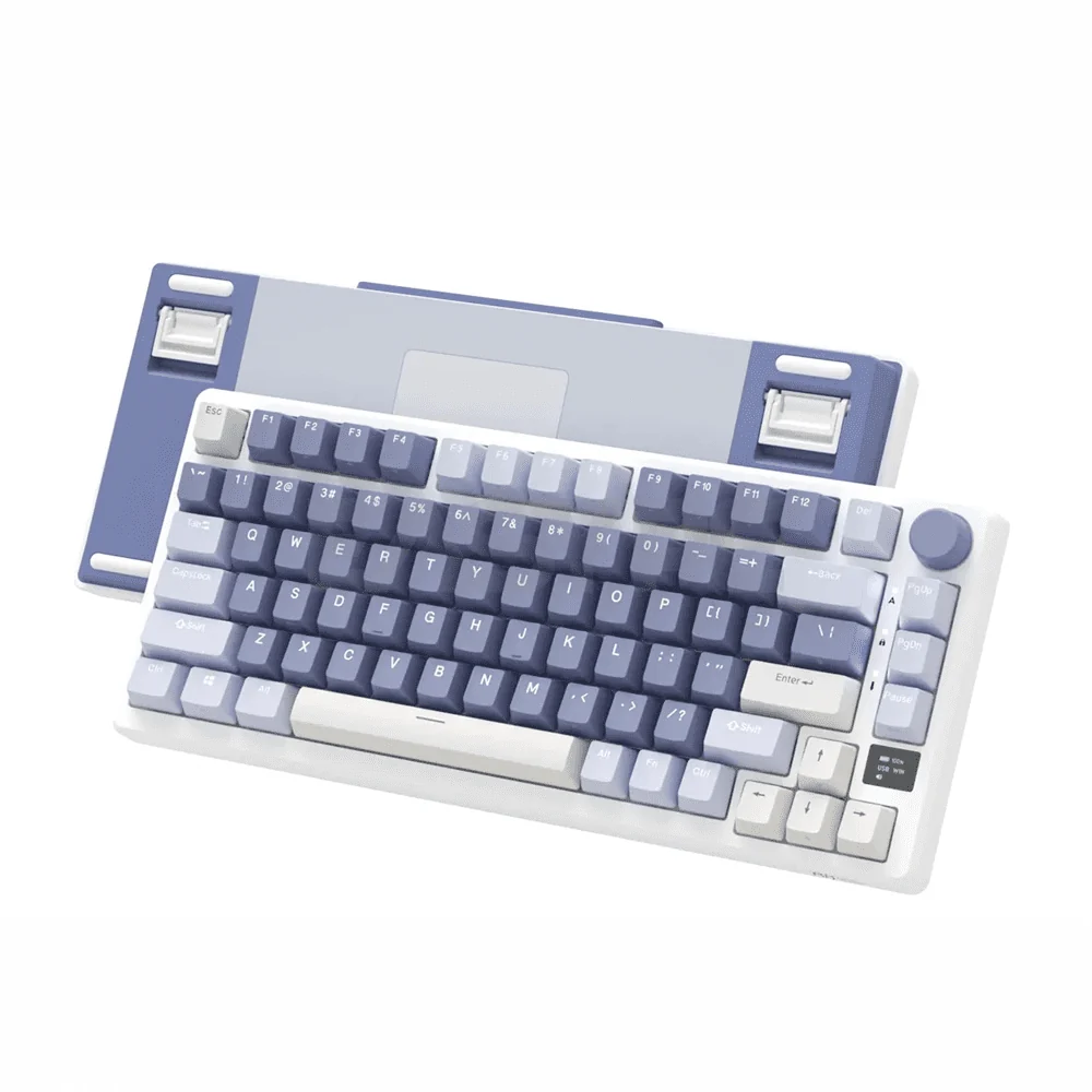 Teclado Royal Kludge Rk M75 Ocean Blue Switch Silver 75