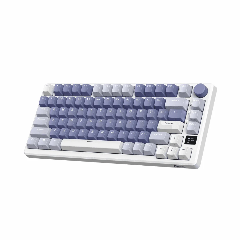 Teclado Royal Kludge Rk M75 Ocean Blue Switch Silver 75