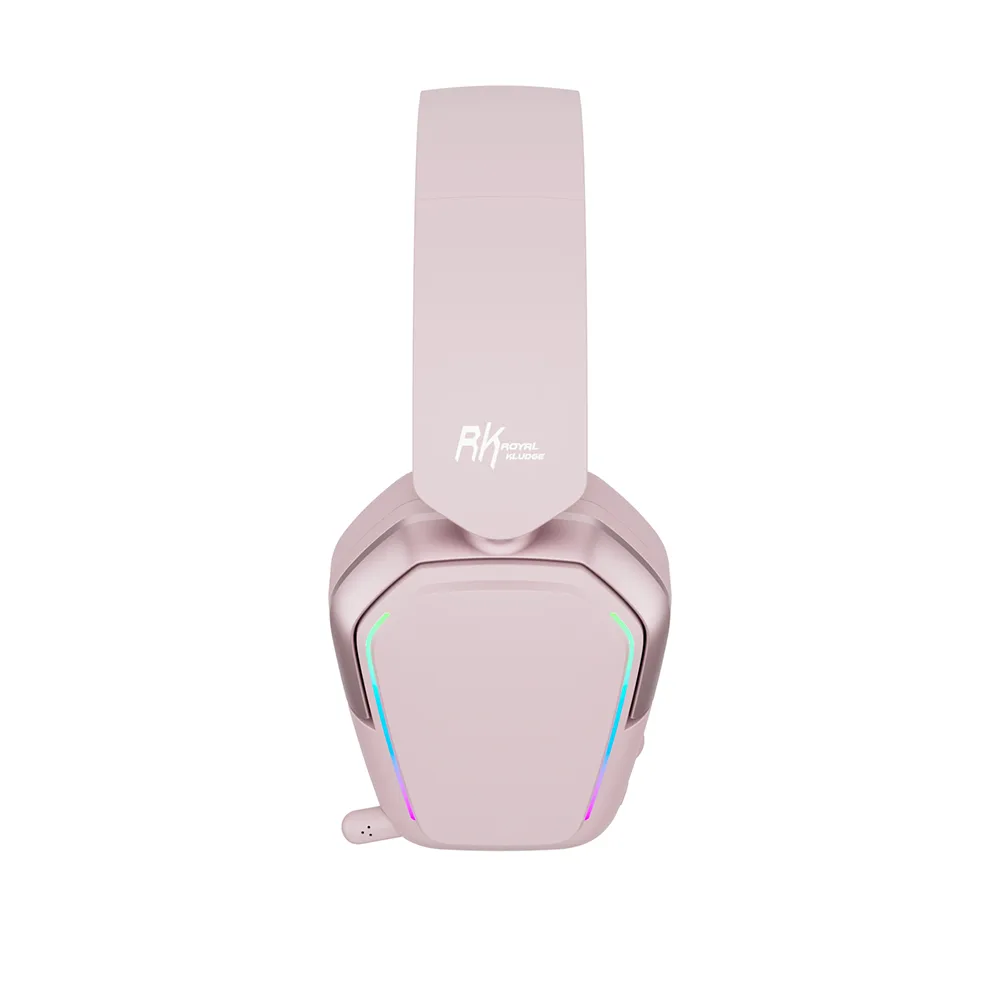 Auricular Wireless Royal Kludge Hg101 Pearl Pink Tri Mode
