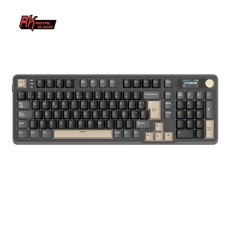 Teclado Royal Kludge Rk S98 Wireless Phantom Sw Beige
