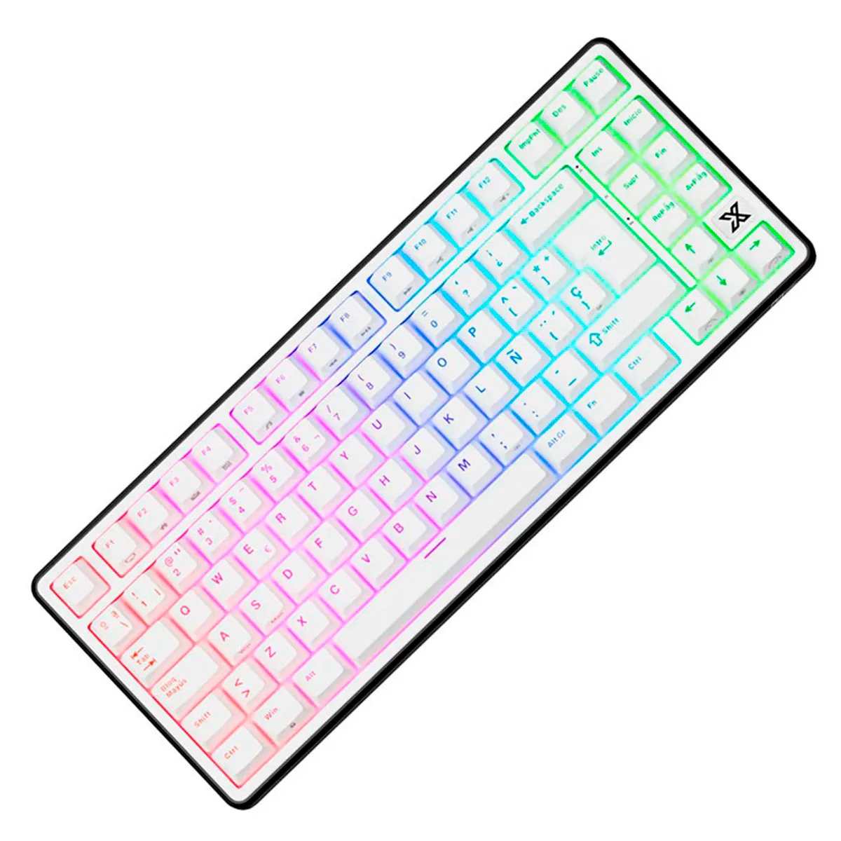 Teclado Royal Kludge X87 Black Night Switch Creamy