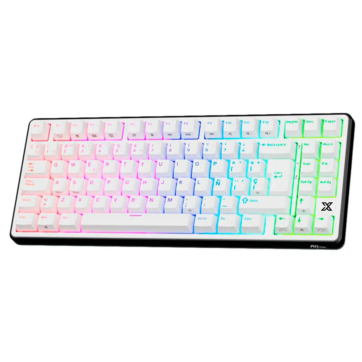 Teclado Royal Kludge X87 Black Night Switch Creamy