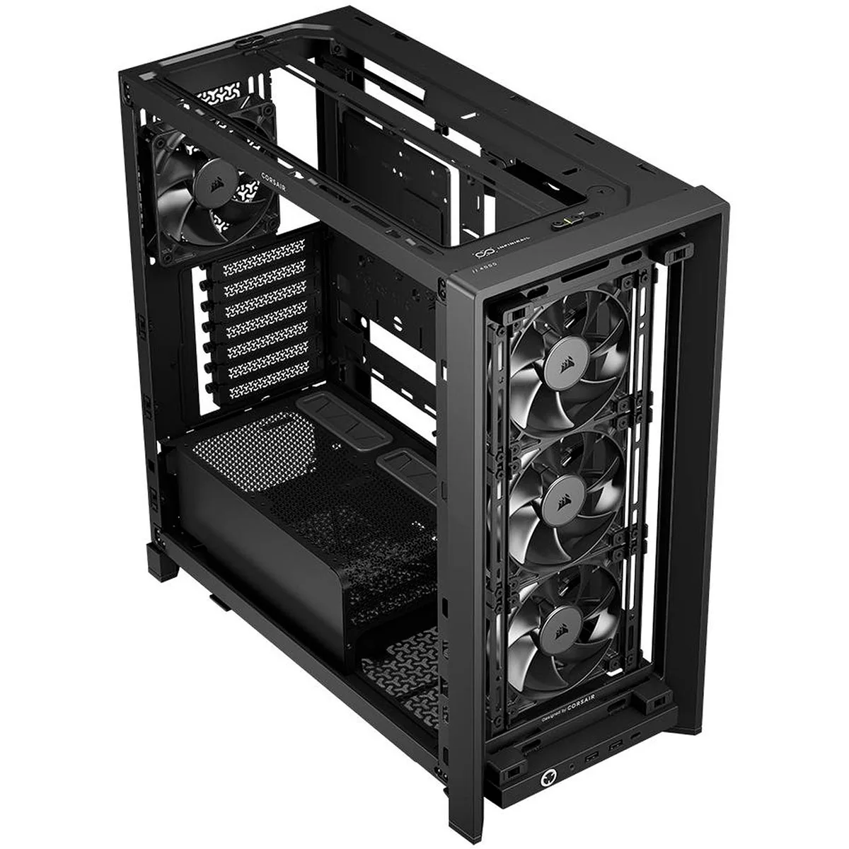 Gabinete Frame 4000d Rs Wood Black Corsair