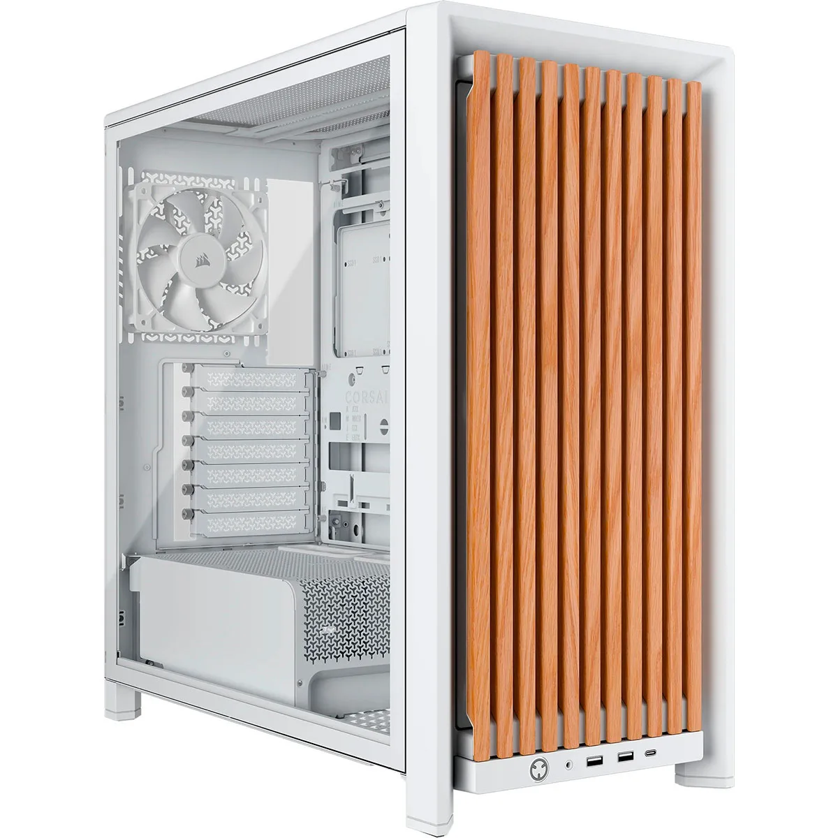 GABINETE FRAME 4000D RS WOOD WHITE CORSAIR