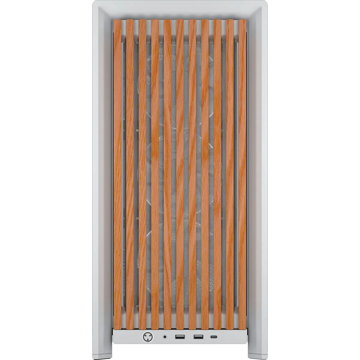 Gabinete Frame 4000d Rs Wood White Corsair