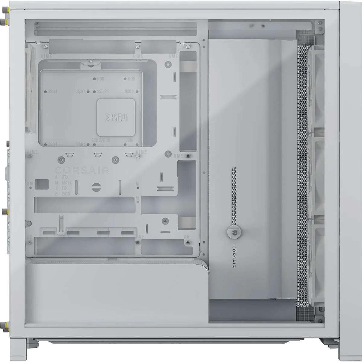 Gabinete Frame 4000d Rs Wood White Corsair