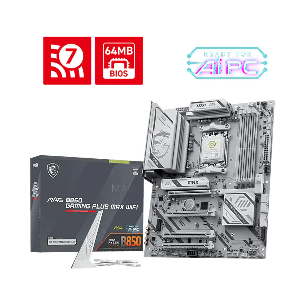 MOTHER MAG B850 GAMING PLUS MAX WIFI MSI