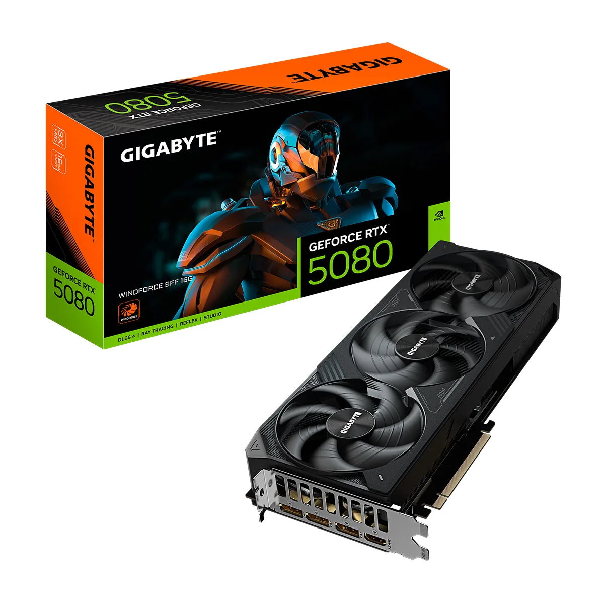 PLACA DE VIDEO AORUS NVIDIA GEFORCE RTX 5080 WINDFORCE SFF 16G