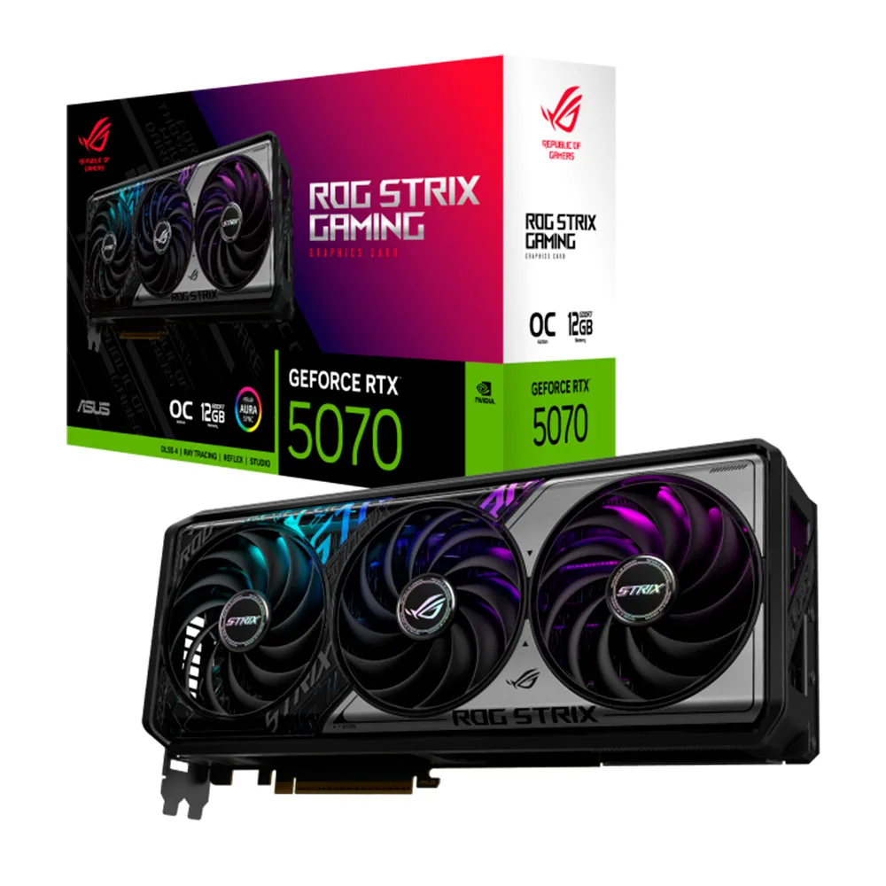 PLACA DE VIDEO ASUS ROG STRIX GEFORCE RTX 5070 12GB GDDR7 OC EDITION