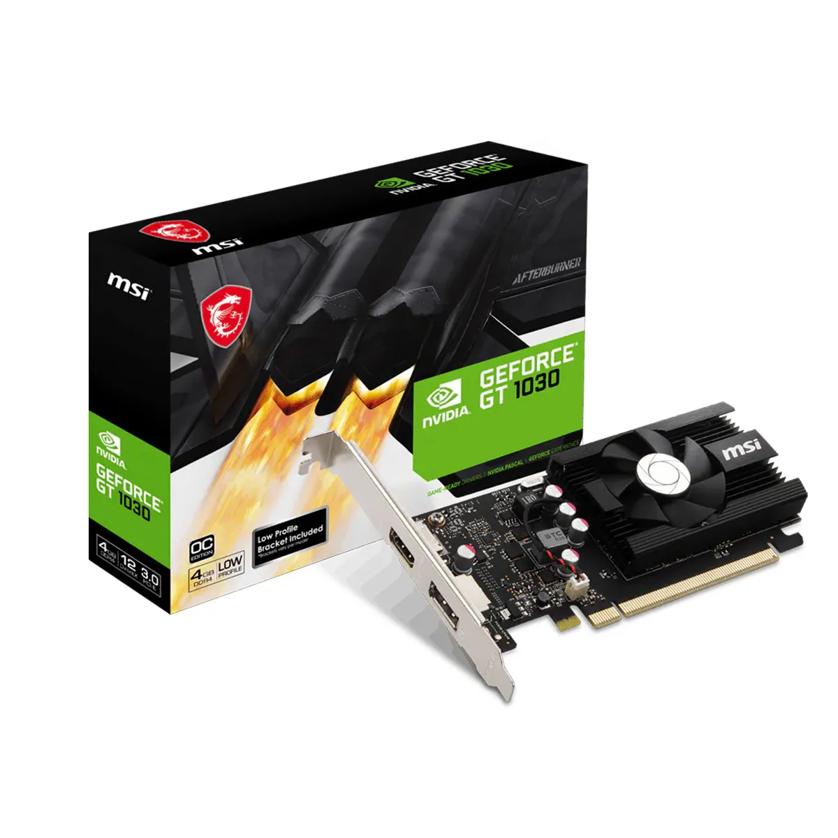PLACA DE VIDEO MSI NVIDIA GEFORCE GT 1030 4GD4 LP OC
