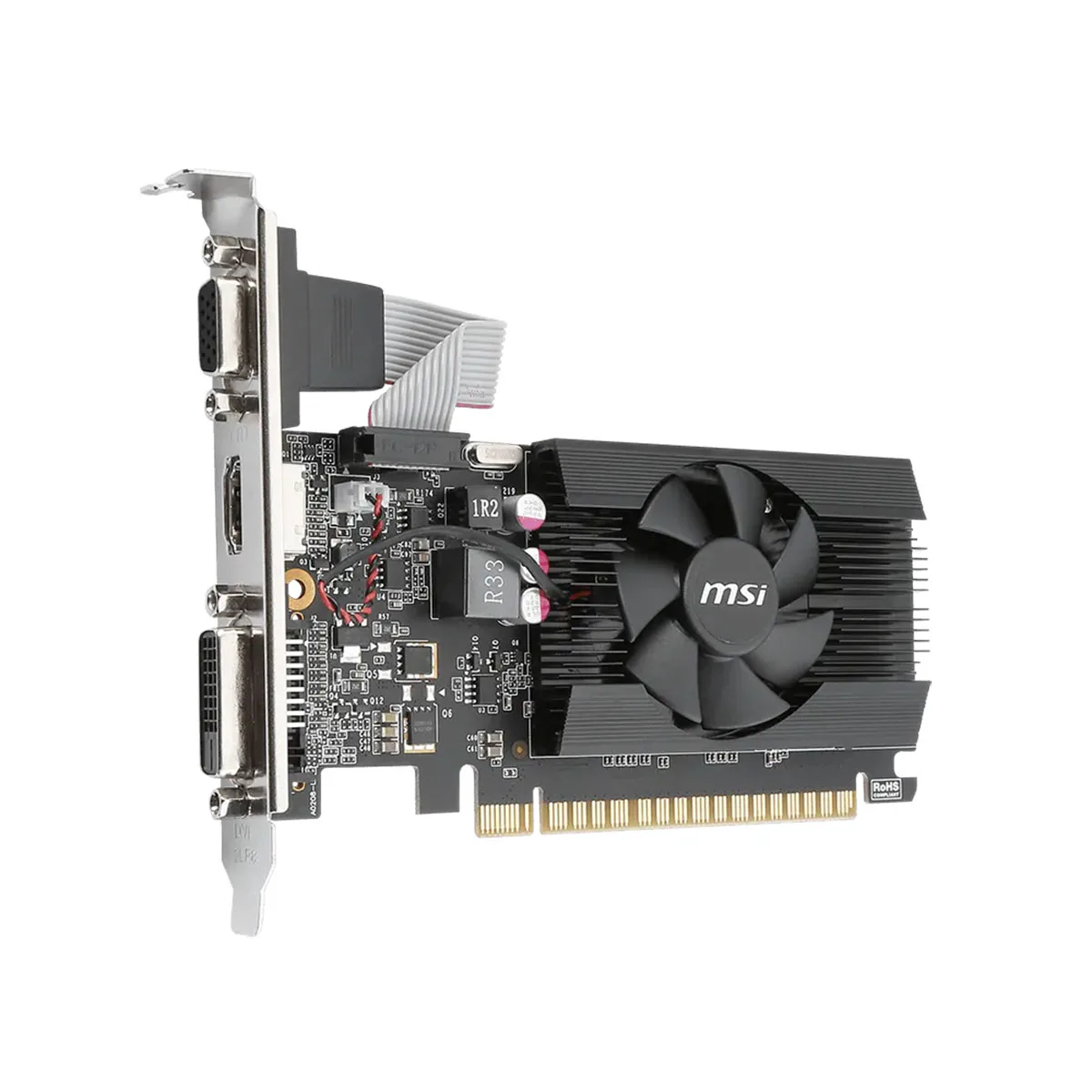 Placa De Video Msi Nvidia Geforce Gt 710 2gd3 Lp