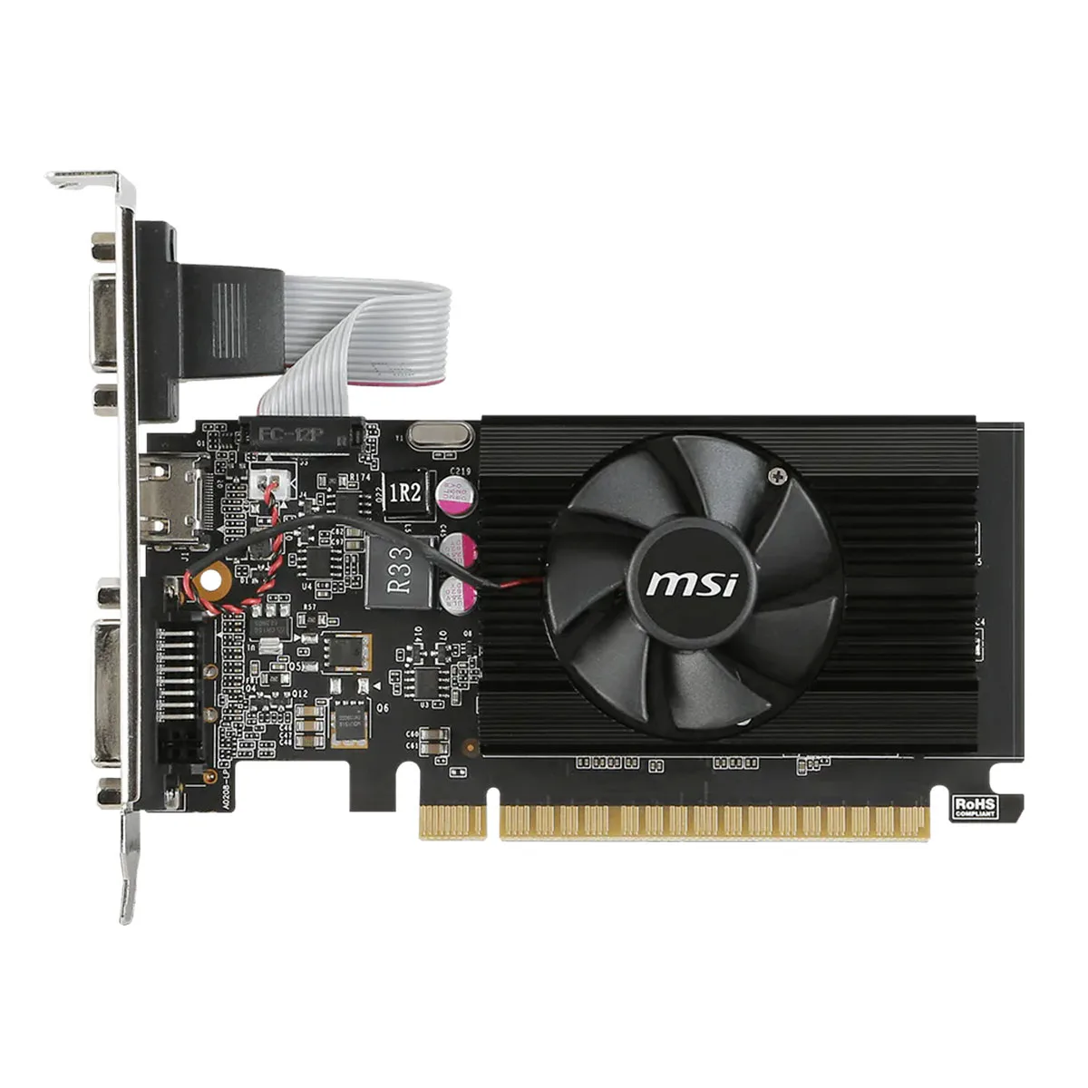 Placa De Video Msi Nvidia Geforce Gt 710 2gd3 Lp