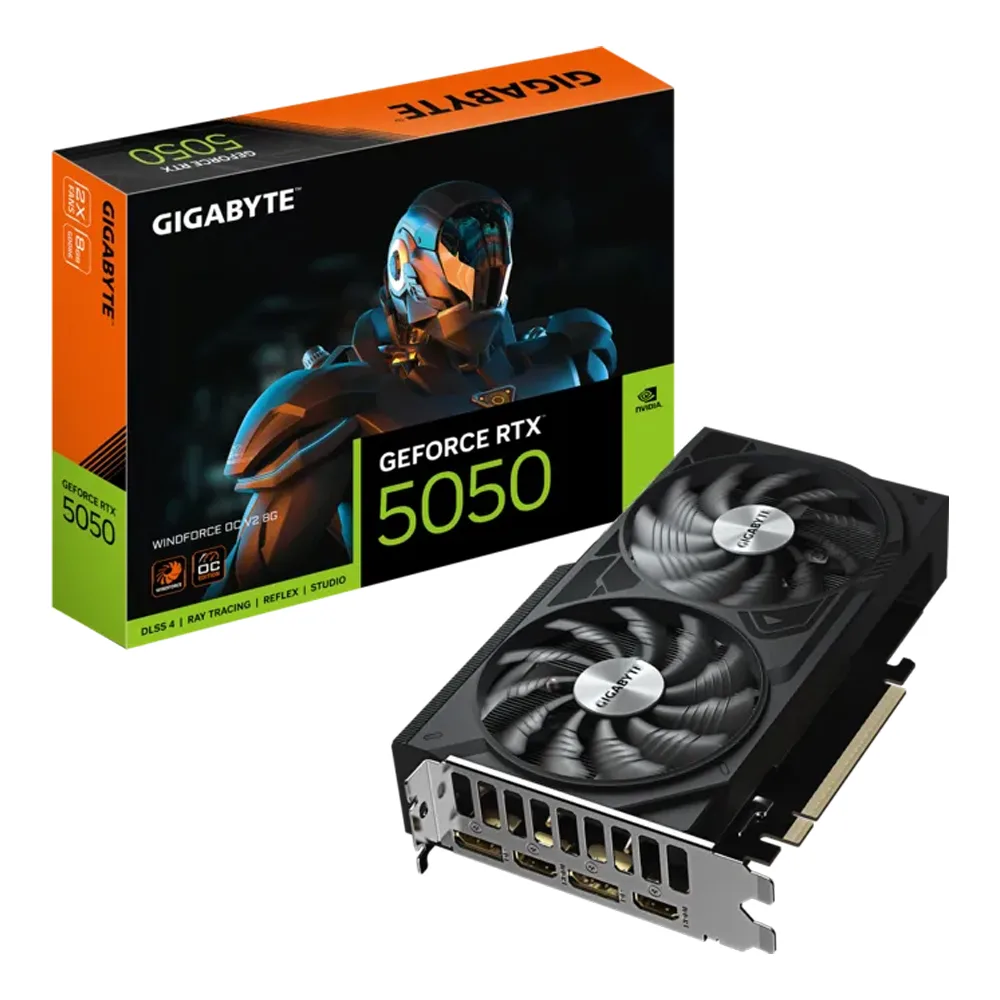 PLACA DE VIDEO GIGABYTE NVIDIA GEFORCE RTX 5050 WINDFORCE OC V2 8G