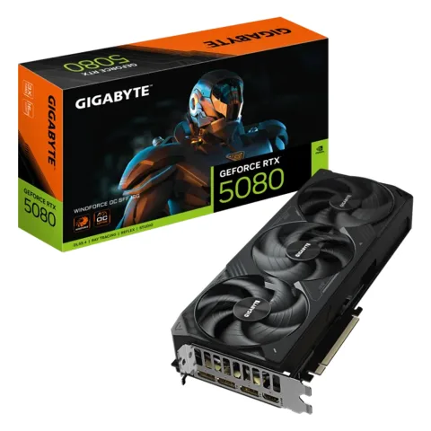 Placa De Video Aorus Nvidia Geforce Rtx 5080 Windforce Oc Sff 16g