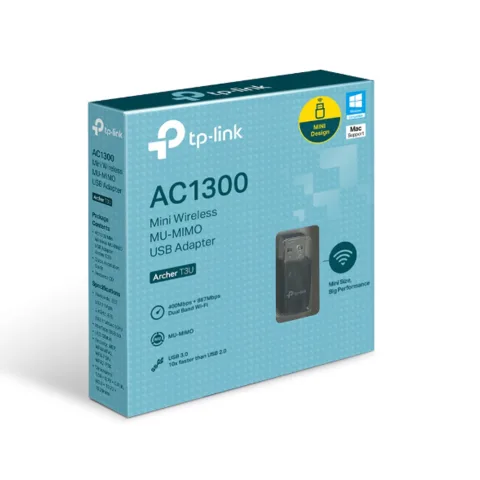 Placa Wifi Archer Ac1300 Dual Band Usb Tp-link