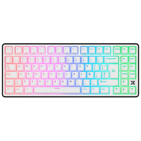 Teclado Royal Kludge X87 Black Night Switch Creamy